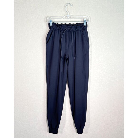 Lululemon Stretch High Rise Jogger Pants Black - Picture 3 of 10